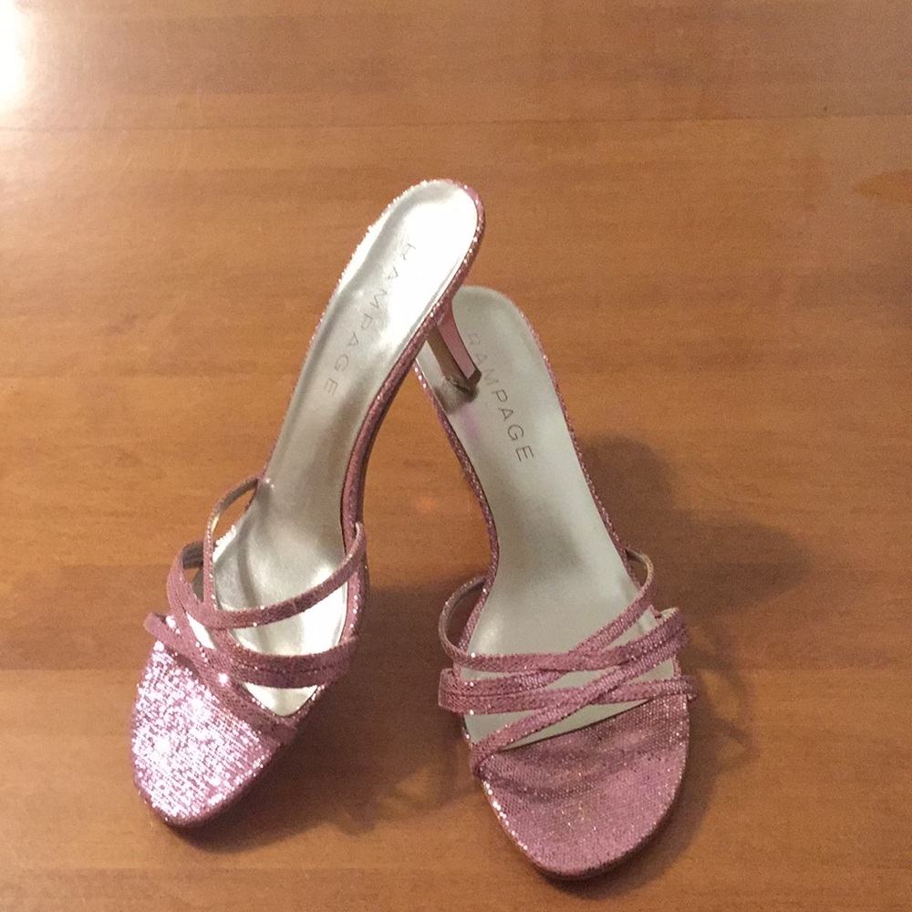 Pretty in pink heels.... barley worn
